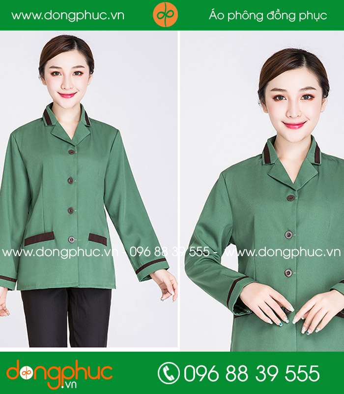 Đồng phục vệ sinh màu xanh rêu